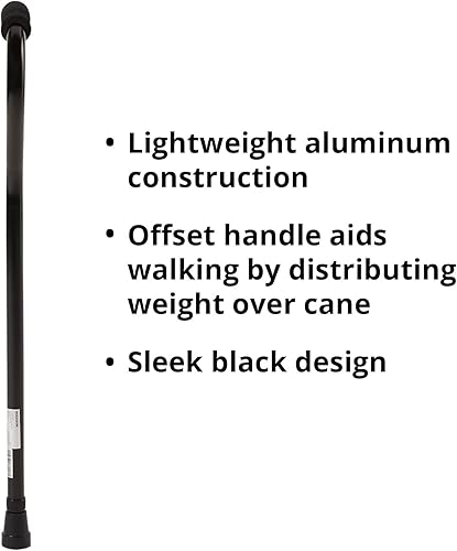 Miniatura 2 de 13063860 Offset Cane McKesson Aluminio 30 a 39 Pulgadas Altura Negro