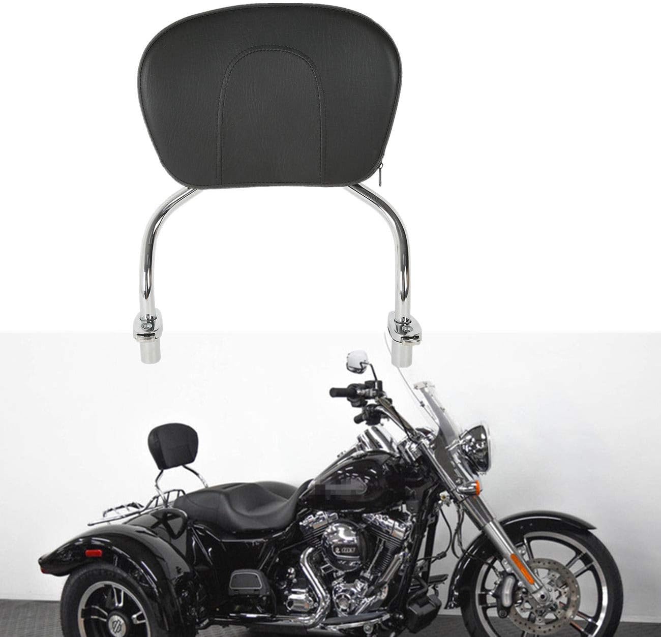 TCT-MOTORPARTS Detachable Sissy Bar Pad & Backrest Fits for Freewheeler FLRT 2015-2025 Road Glide 3 FLTRT 2023-2025