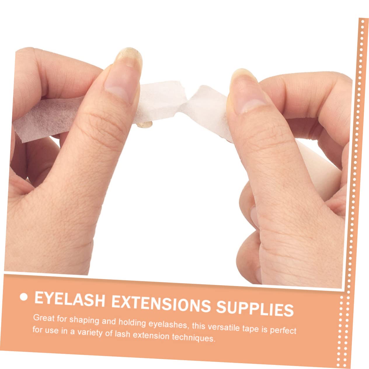 SOESFOUFU 4.3m Lash Extension Tape Lash Strips Kit 1.2cm Wide Breathable Skin-Friendly Easy to Apply/Remove Rolls