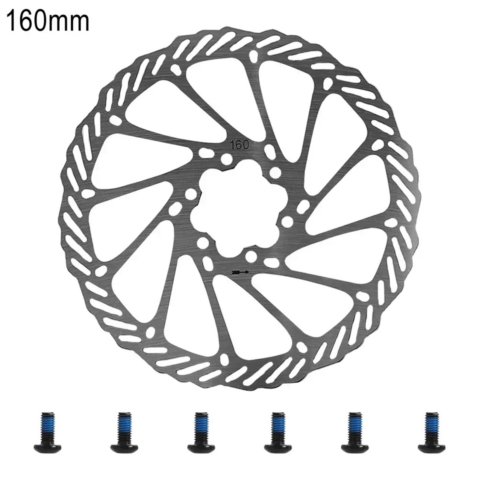 Rotore Freno a Disco da 160 mm con Vite for Monopattino Elettrico ZE-RO 11X for KAA-BO Wolf for War-rior for Wolf King GT for VS-ETT 11+ Ricambi for Bicicletta