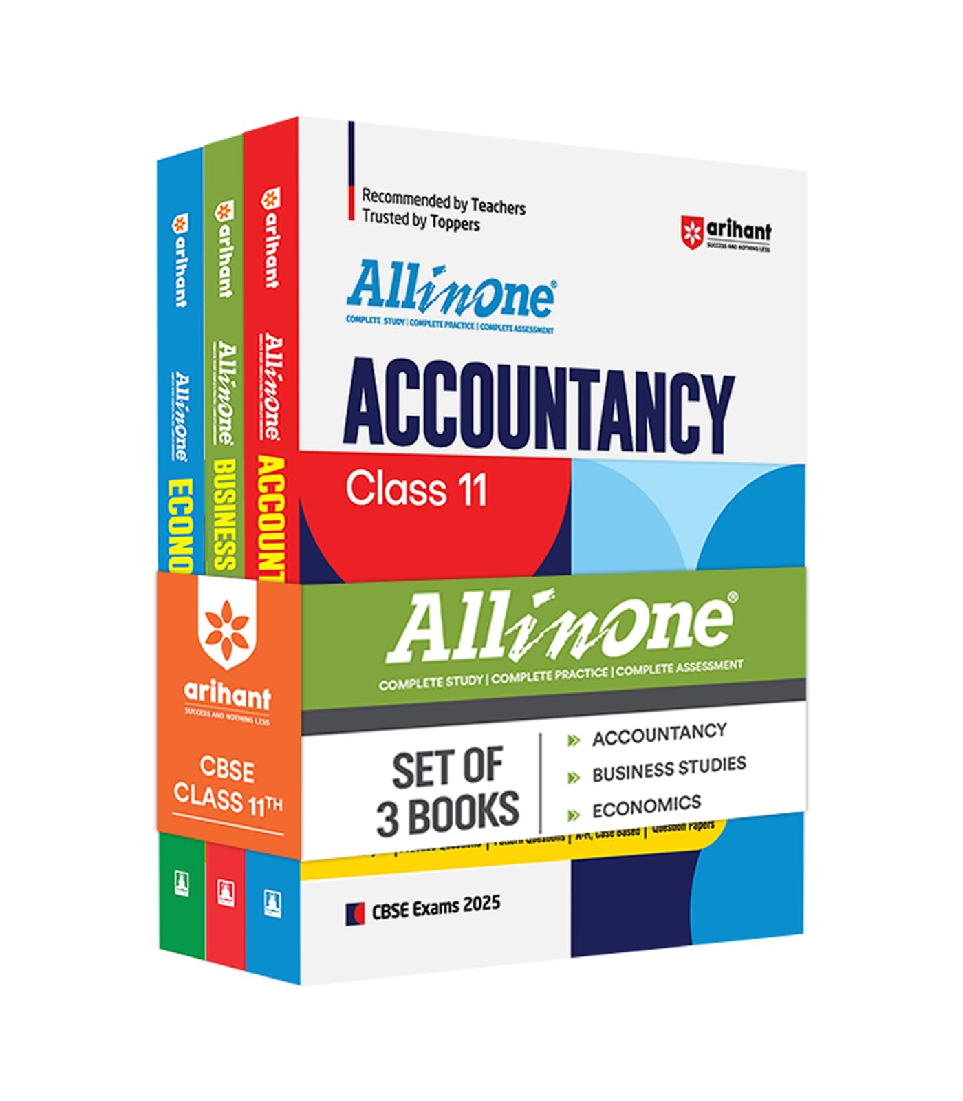 All In One Combo Class 11th Accountancy, Business studies, Economics, for CBSE Exam 2025 (Set of 3 Books)