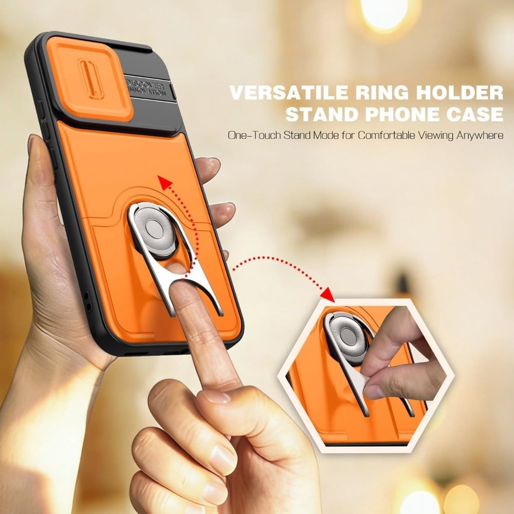 Generic Coque compatible avec Redmi 15 5G (couleur : argent) anneau porte-objectif, coque rigide en silicone