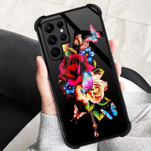 Miniatura 193 de Funda para Samsung Galaxy S23 Plus, protección de grado militar, esquinas a prueba de golpes, funda antiarañazos para Samsung Galaxy S23 Plus, flor