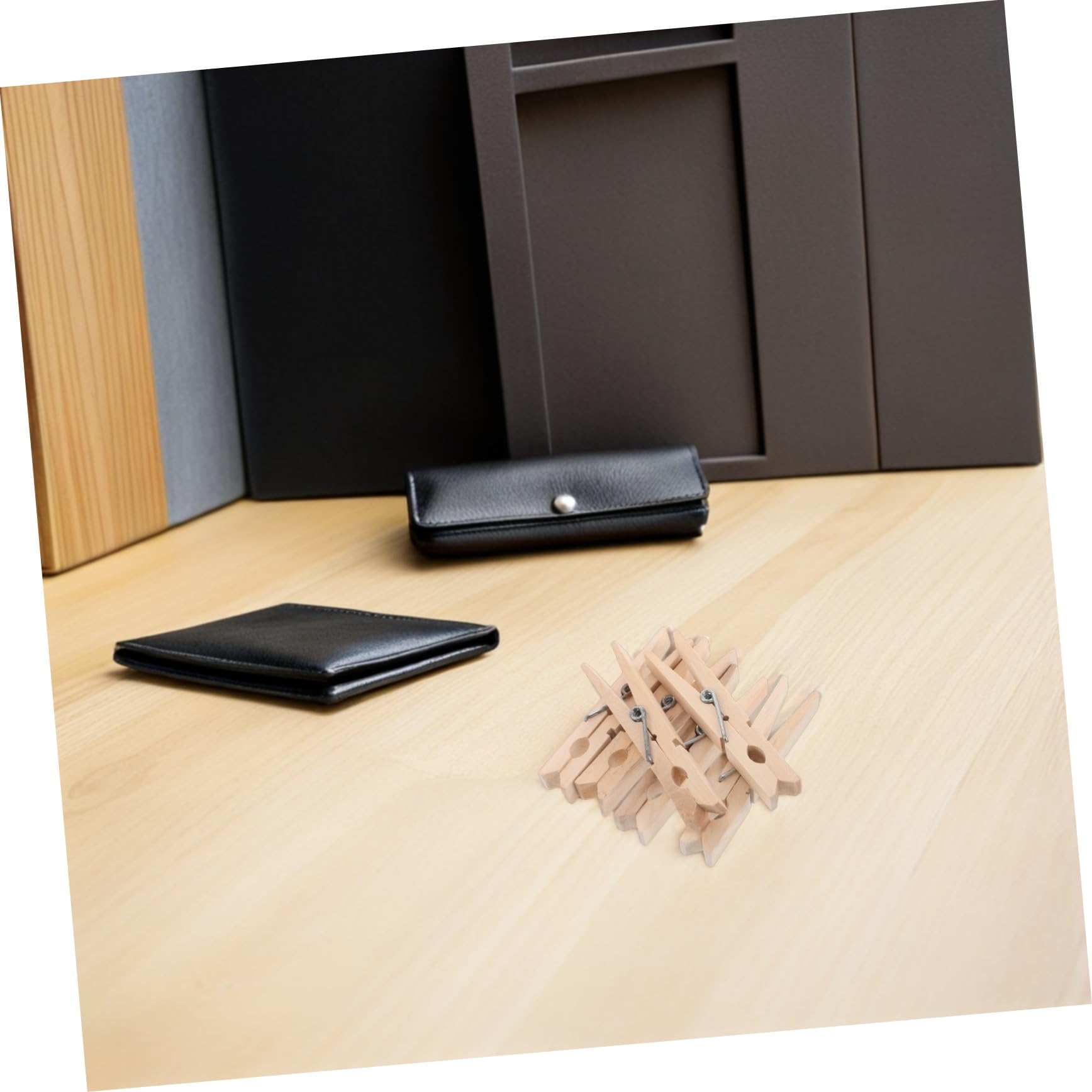 Mollette in Legno da Bucato 150 Pz, Multiuso per Stendere Biancheria, Calze, Asciugamani, Stabilità Antivento e Design Minimalista