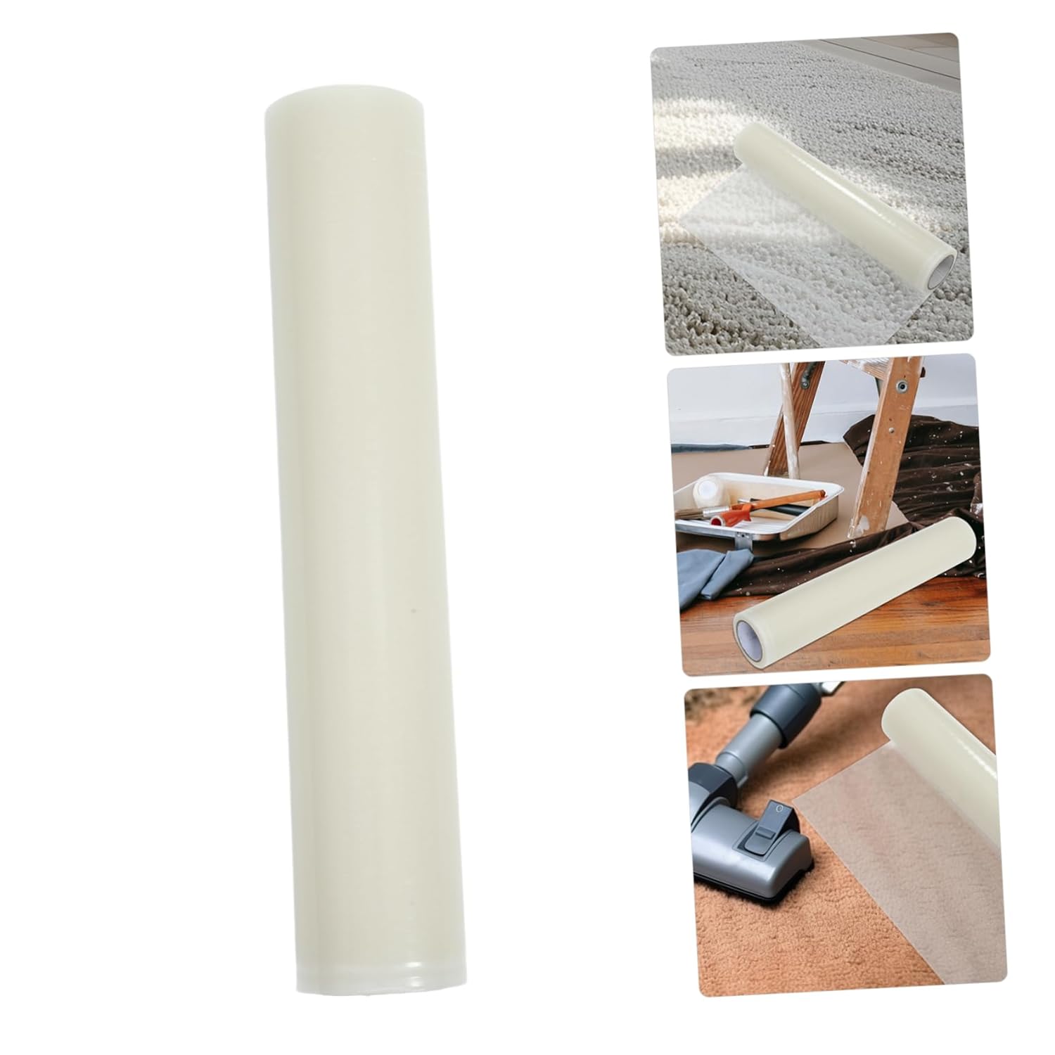 Clear Carpet Protection Film Self-Adhesive Protector Transparent Heavy-Duty for Area Rugs High Traffic Zones Easy Application Removal