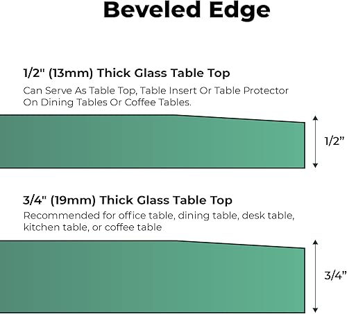 Miniatura 10 de Fab Glass and Mirror Mesa cuadrada de vidrio templado 37 pulgadas