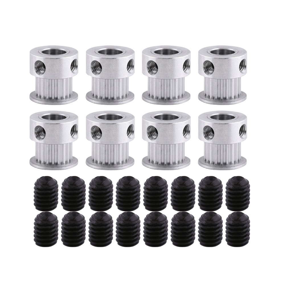 Zestaw do drukarki 3D 8 szt. 2 GT otwór koła rozrządu 8 mm + 5 metrów pasek rozrządu 6 mm szerokość + 16 śrub + 1 szt. klucz