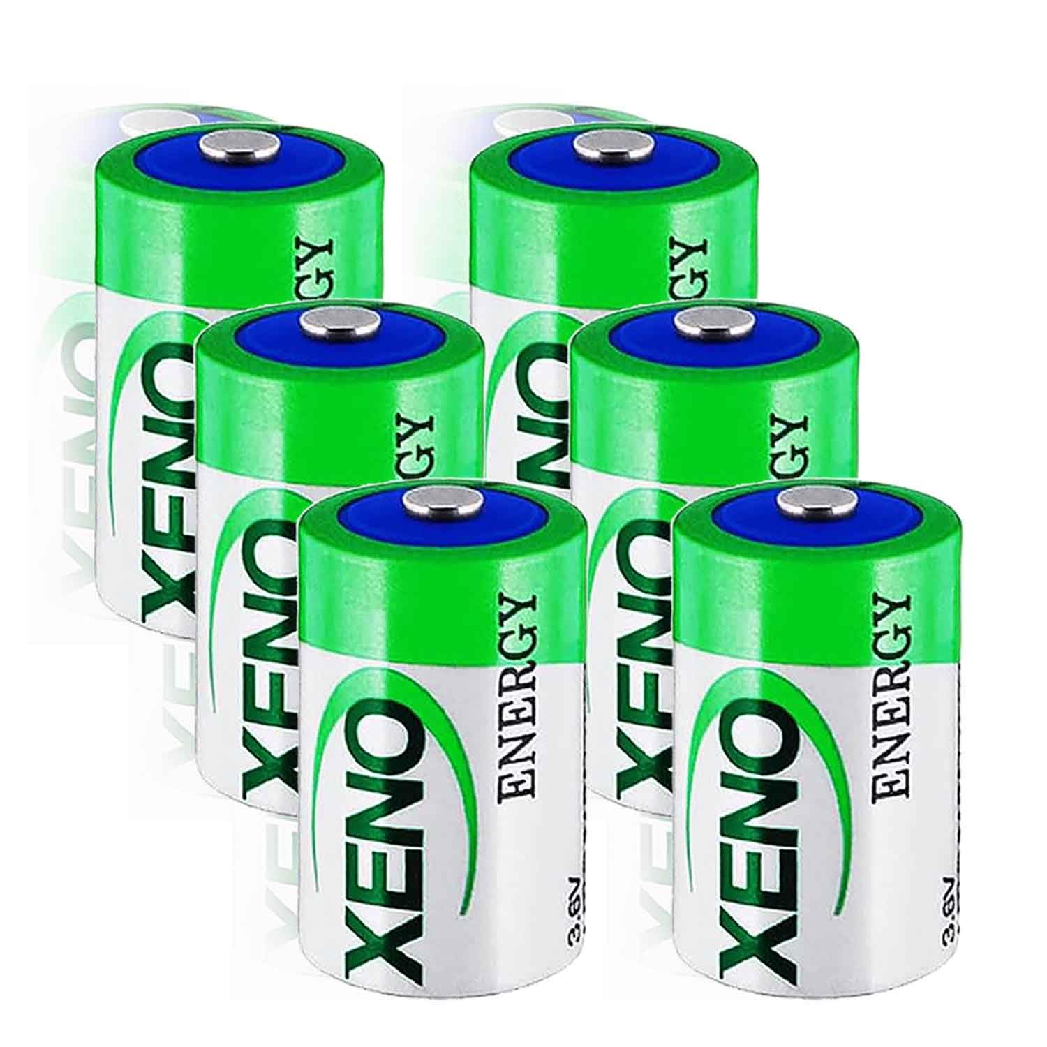 ?? 6 Pcs ??XL-205F 3.6V D Battery Lithium Thionyl Chloride Battery for Xeno Energy 3.6V Lithium Battery XL-205