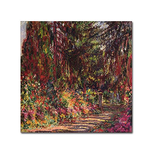 Trademark Fine Art The Garden Path at Giverny Wall Decor, 35x35