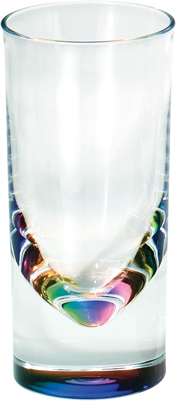 Merritt International 23179 5 Oz Acrylic Rainbow Prism Teardrop Tumbler