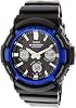 Casio Men's G-Shock Black Resin Band Standard Analog Digital Dial Tough Solar Watch, Black