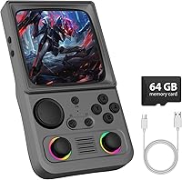 Vista 10 de R36MAX Retro Handheld Games Console, Retro Game Console with 4.0 inch IPS HD Screen, Video Game Consoles with 64GB Memory, Portable Gaming Player