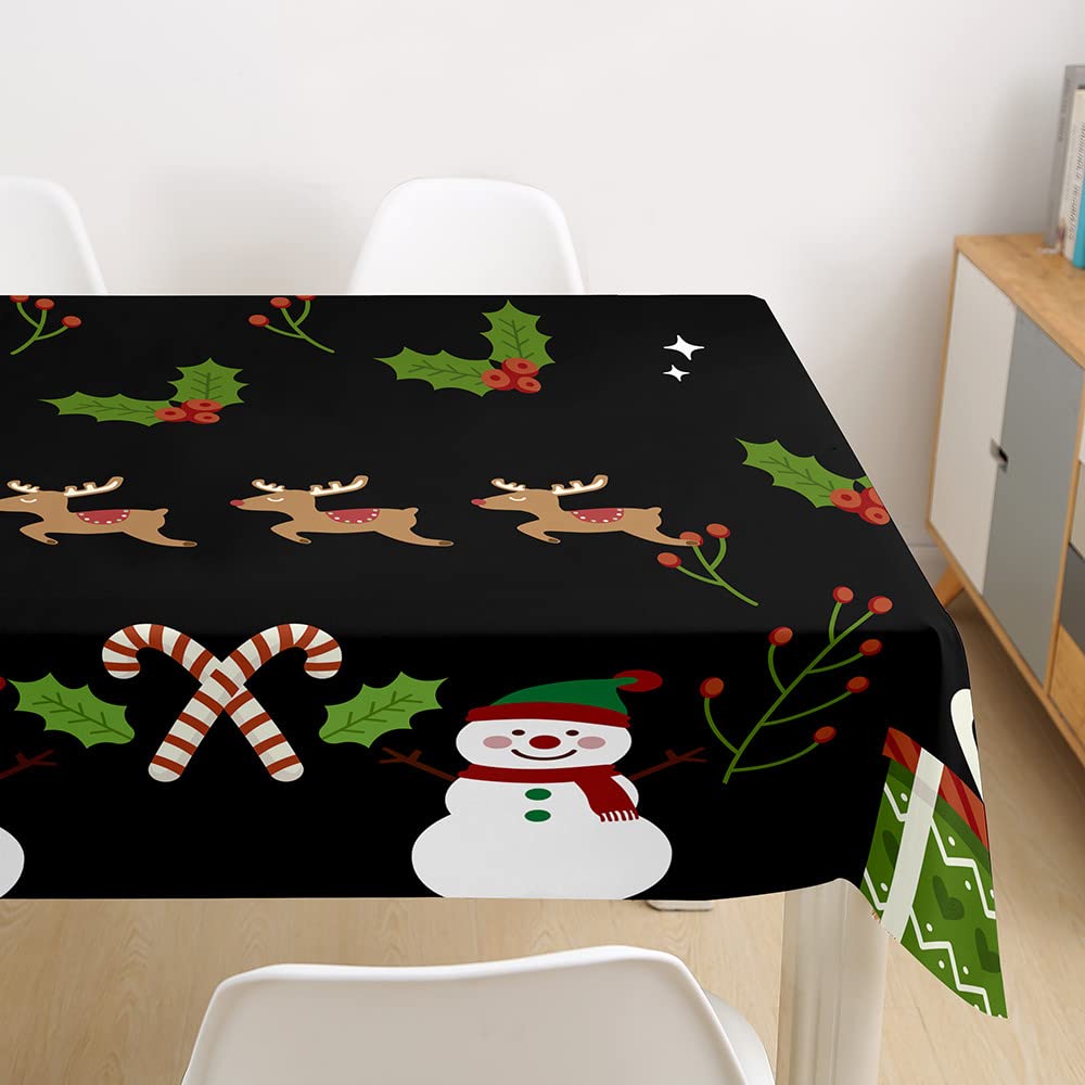 Nappe De Table Rectangulaire Père Noël Dessins Animés - Polyester