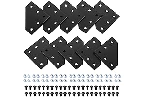 10pcs 4040 Aluminum Extrusion Joint Plate Connector Black