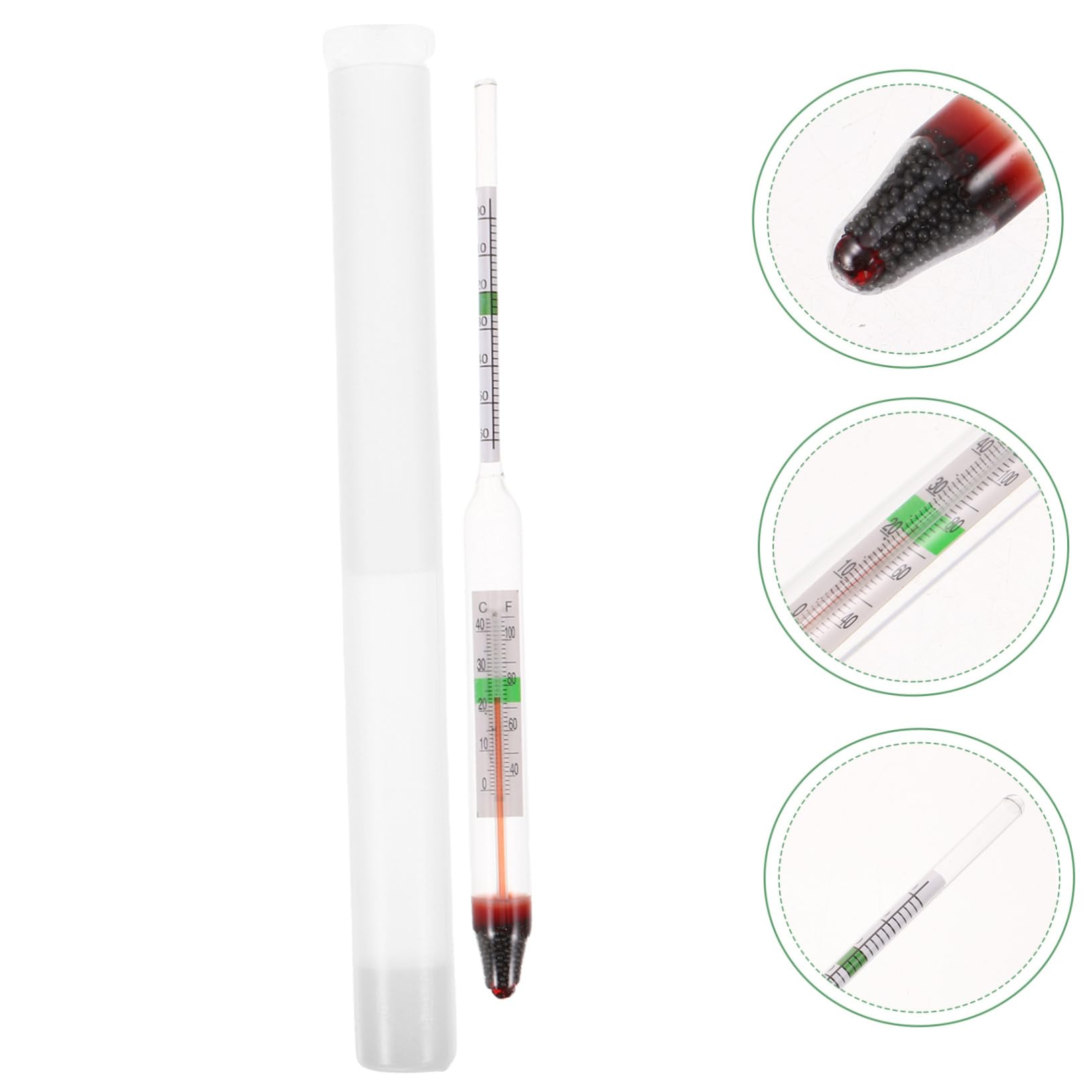 Toyvian 10 Sätze Salzgehaltmesser Für Meerwasser Aräometer Für Aquarien Aquarium Dichte Ozeandekor Hydrometer Aquariensalz Zubehör Für Meerwasseraquarien Messgerät Fischtanks Groß Plastik
