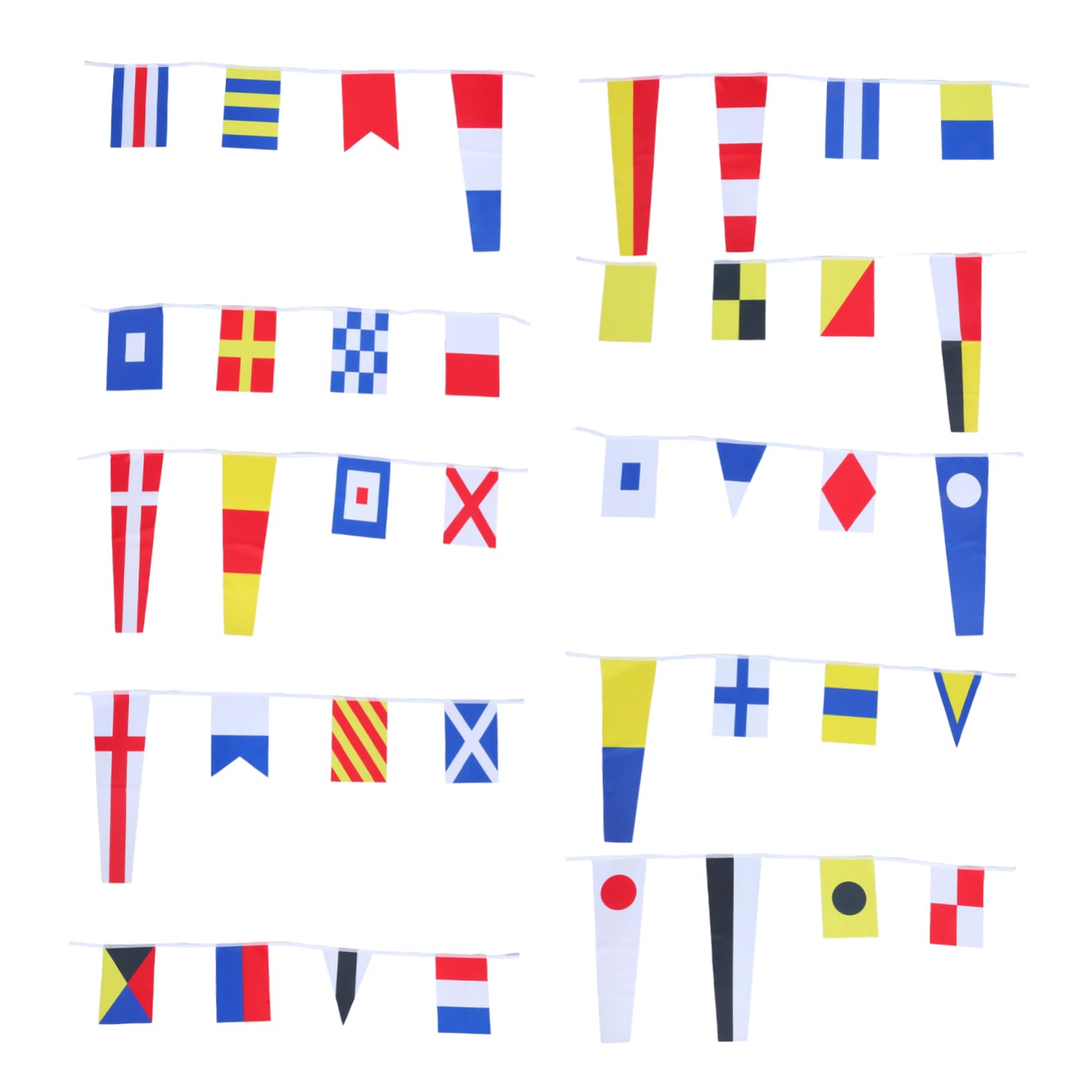 Bannières de signalisation pour fêtes nautiques et drapeaux décoratifs marins Toyvian