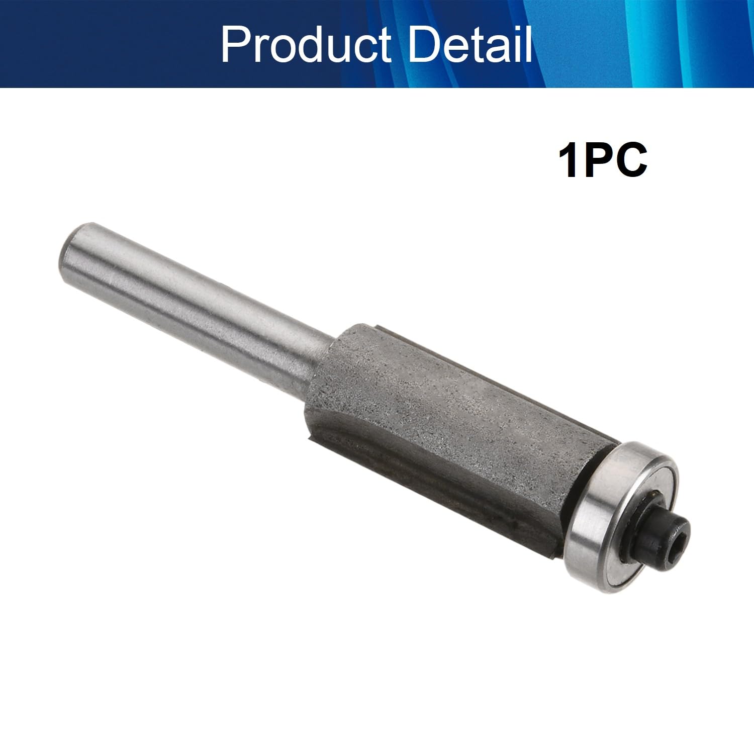 Wenheww Flush Trim Router Bit, 1/4 Inch Shank x 1/2 Inch Cutting Diameter, Premium Carbide Flush Straight Cut Trim Router Bit for Woodworking Milling Cutter Tool, 1Pc Random Color