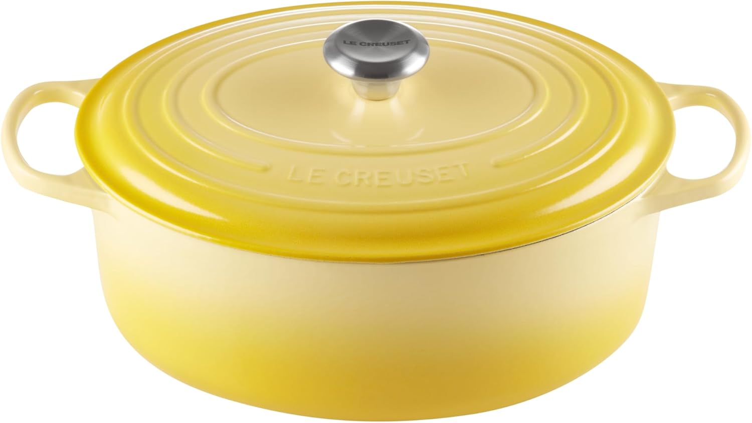 LE CREUSET Signature Oval Casserole, 31cm, Soleil (31cm, Soleil) Thumbnail