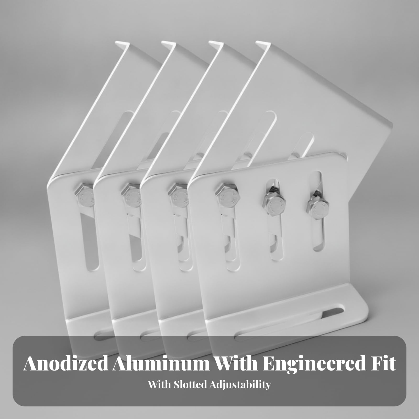 4 Paar Aluminium Solarmodul-Halterung