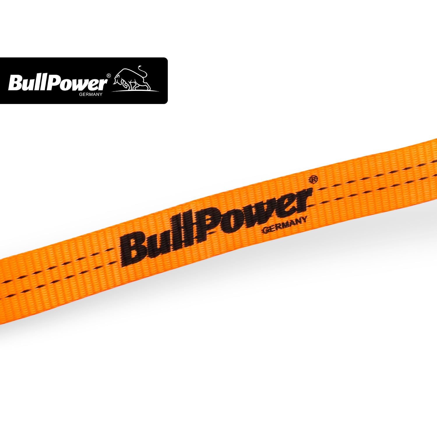 4X BullPower Spanngurte AZG111 - Autotransport PKW Zurrgurte Reifengurte Transportsicherungen 35mm - LC 2000 kg/daN mit Trapezband, Ratsche und Haken