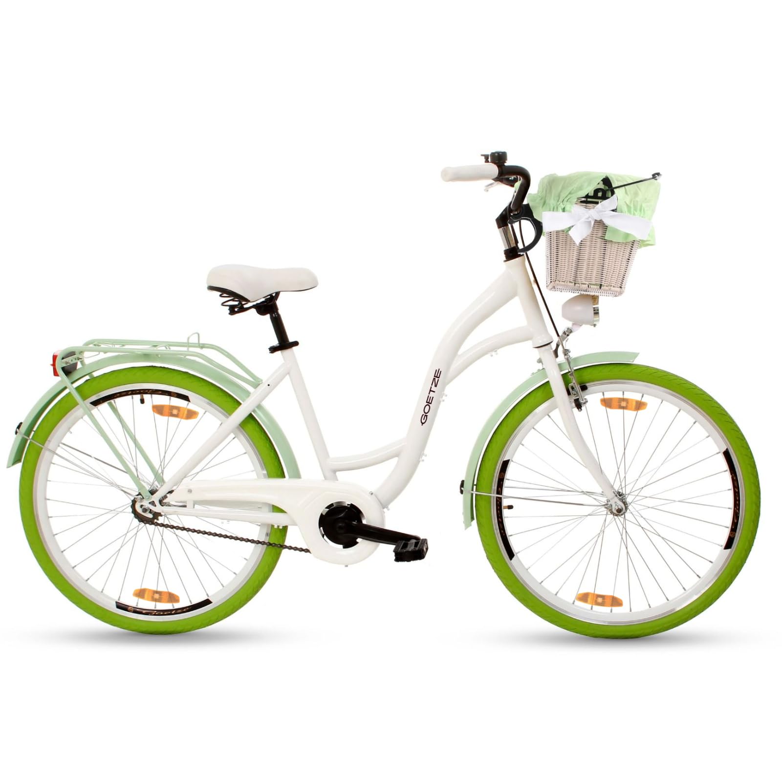 goetze citybike bewertung Style 26 Zoll Damen Citybike, 17 Zoll Tiefeinsteiger Rahmen, 1-Gang Rücktrittbremse, V-Bremse vorne, LED-Beleuchtung, Gepäckträger, Rattankorb, Komfortsattel, mit Ständer & Klingel Sport & Freizeit self winding watch Goedkope Elektrische Damesfiets Kopen Menge:500 g