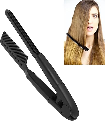 Miniatura 5 de Peine alisador de cabello en forma de V, Peine para peinar el cabello, Peine alisador plano, Resistente al calor, Dientes de peine redondeados,