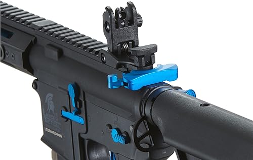 Vista 18 de Lancer Tactical Gen 3 Polímero ligero y duradero M4 Airsoft MLOK AEG con tapa media de alta velocidad con disparador rápido programable
