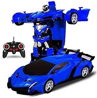 لعبة سيارة تعمل بجهاز تحكم من لوك تيدي، سيارة تعمل بجهاز تحكم بزر واحد تتحول إلى روبوت، ألعاب متغيرة