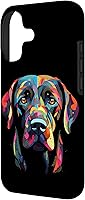 Vista 2 de Labrador Retriever - Carcasa para iPhone 17, diseño de cara de perro, color negro