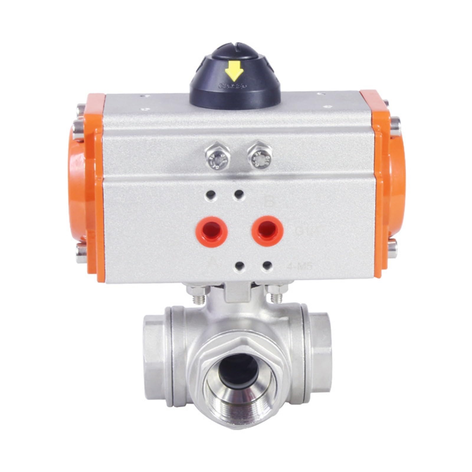 Vanne pneumatique 3 voies inox 304 à plateforme haute Q614/15F-16P