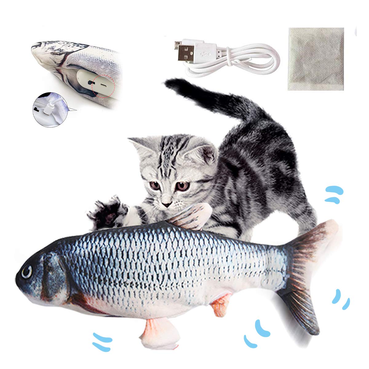 Buy Dancing Fish Toys, Realistic Plush Electric Fish, Funny Interactive