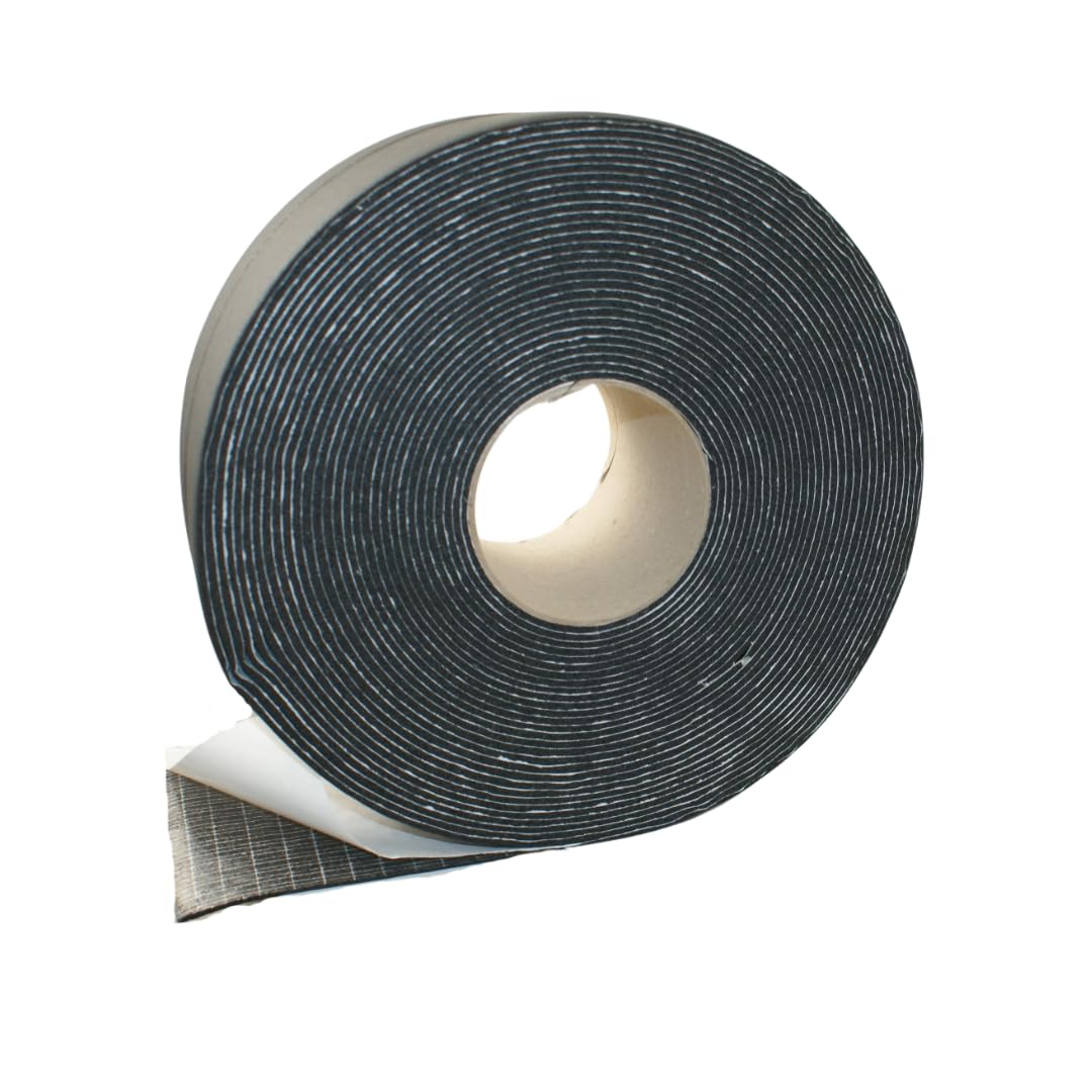 Kautschuk Selbstklebeband 3mm STARK 50mm bis 100mm BREIT 15m LANGE für Heizungs- Lüftungs- und Klimaanlagen Hitzebeständig (100mm x 3mm x 15m)