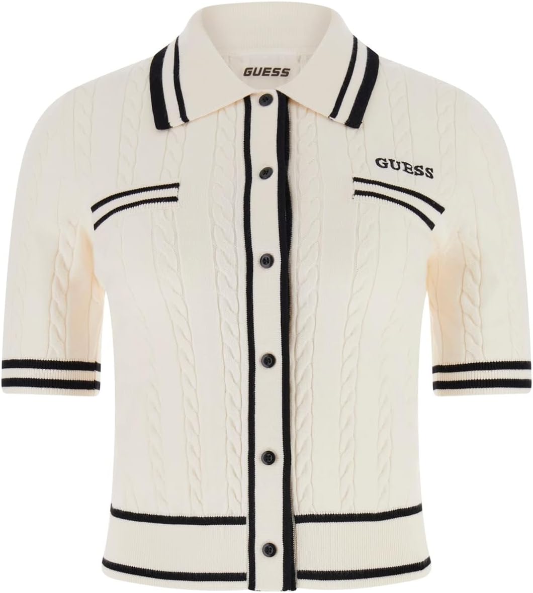 Guess Women's Eco Shari Polo Cardigan Sweater
