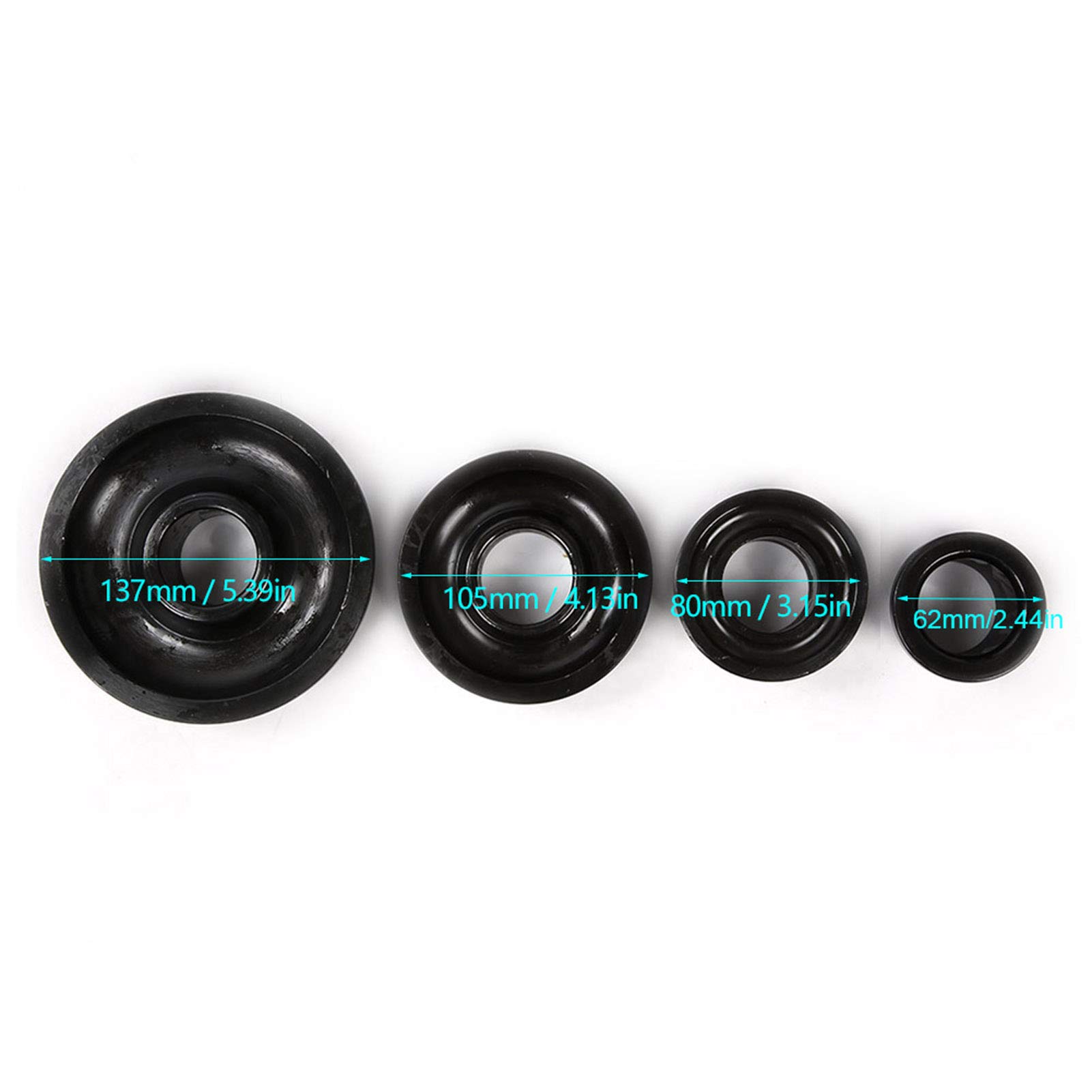 KIMISS Juego de Conos para Equilibrador de Neumáticos, 4 Unidades, Conos Cónicos Estándar de Alta Resistencia, Eje de 40mm, Accesorio Profesional para Equilibrador de Ruedas para Coches, Camiones y