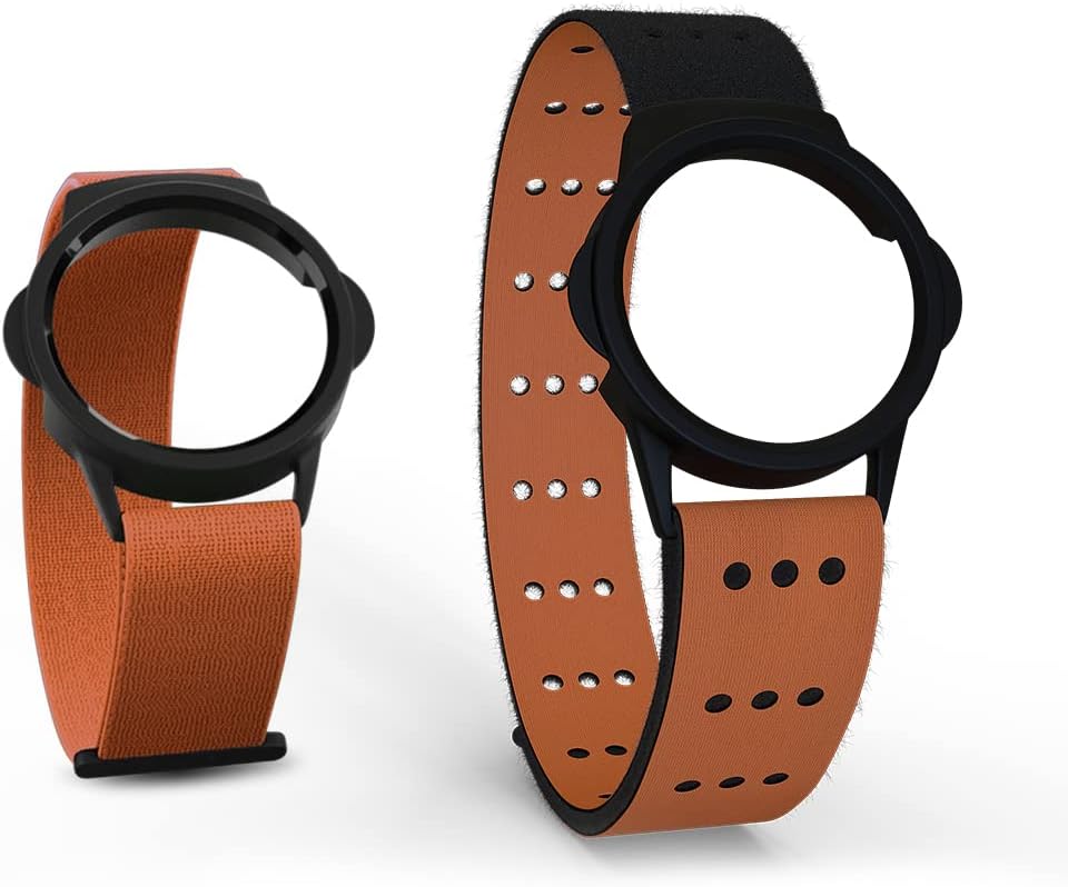 MYZONE MZ-Switch Replacement Arm & Wrist Straps - Orange - Vibrant, Adjustable & Comfortable Replacement Fitness Band for the MZ-Switch