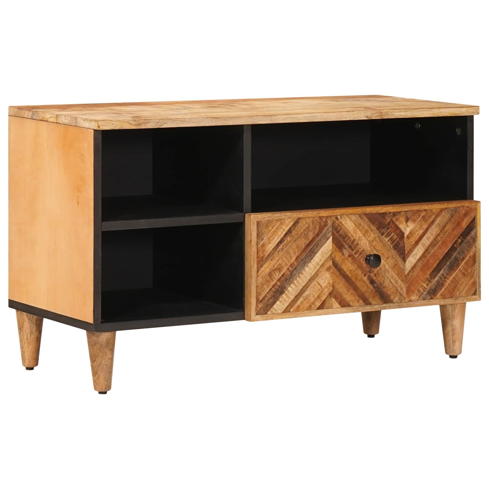 Meuble TV en bois de manguier massif pour un intérieur chaleureux