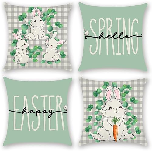 Miniatura 7 de Fundas de almohada rojas de Navidad de 18 x 18 pulgadas, funda de almohada de invierno de Navidad, fundas de cojín decorativas de Navidad, paquete