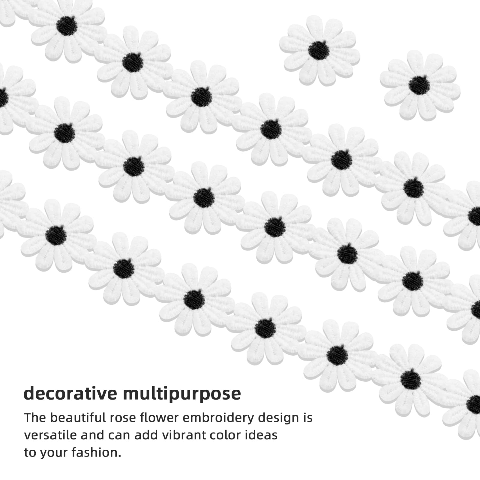 20 Mètres De Ruban De Dentelle Blanche Pour La Couture D