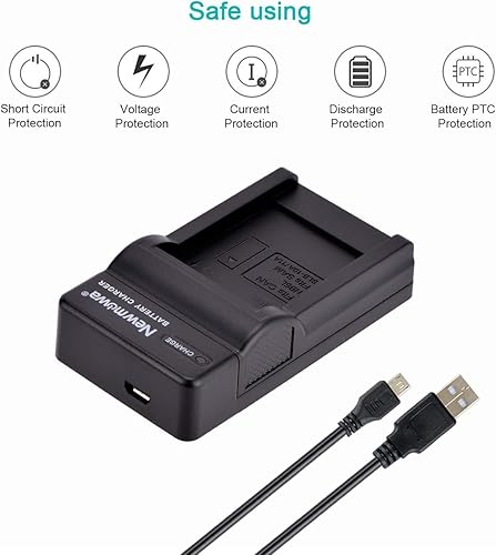 Miniatura 5 de Newmowa Batería NB-6L NB-6LH (paquete de 2) y kit de cargador USB para Canon NB-6L NB-6LH y Canon Powershot D10, D20, D30, S90, S95, S120, SD770 es,