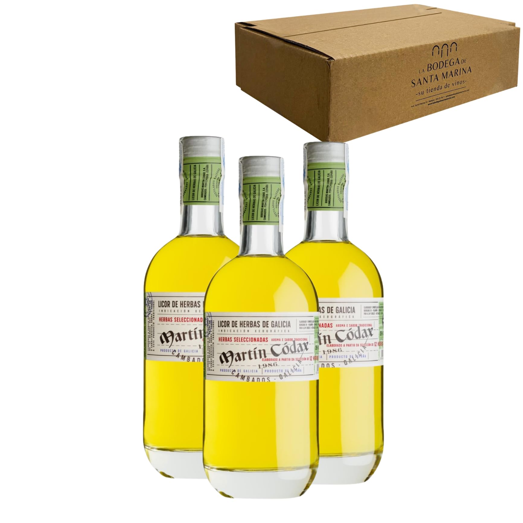 Licor de Hierbas de Galicia - Celebra los momentos especiales con el licor perfecto Pack 3-70cl