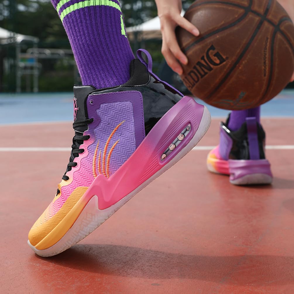 Męskie buty do koszykówki, buty sportowe, amortyzujące wstrząsy, oddychające, do koszykówki, męskie, lekkie buty sportowe, do biegania, antypoślizgowe, sportowe sneakersy, bsk f32, 36 EU
