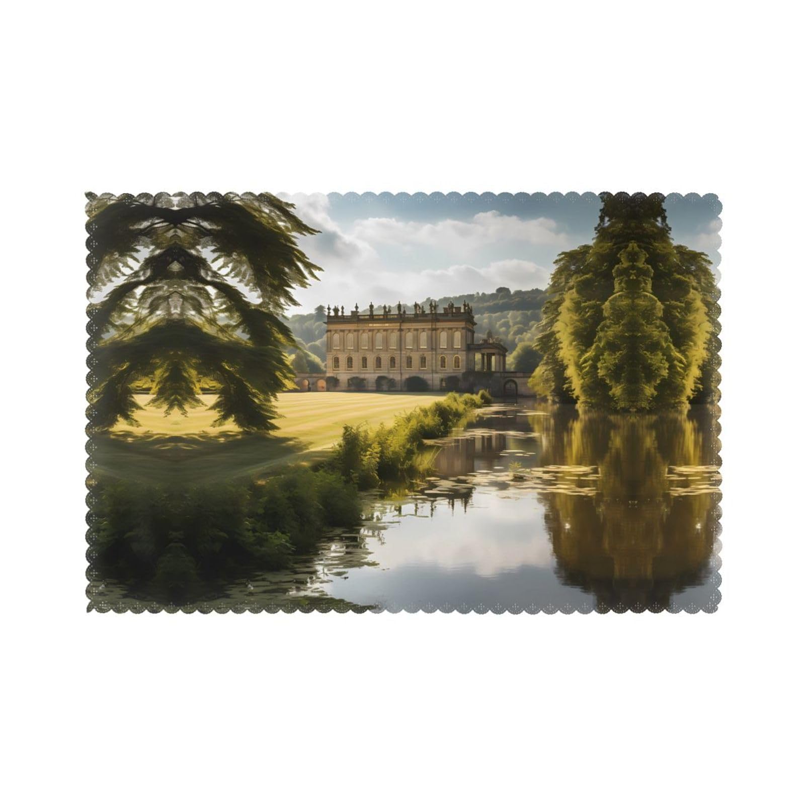 Sets de table Chatsworth Estate lot de 6 grand format 30x45 cm pour table de fete