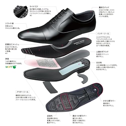 テクシーリュクス ビジネスシューズ 本革 スニーカービズ TU-7010 の商品画像 3