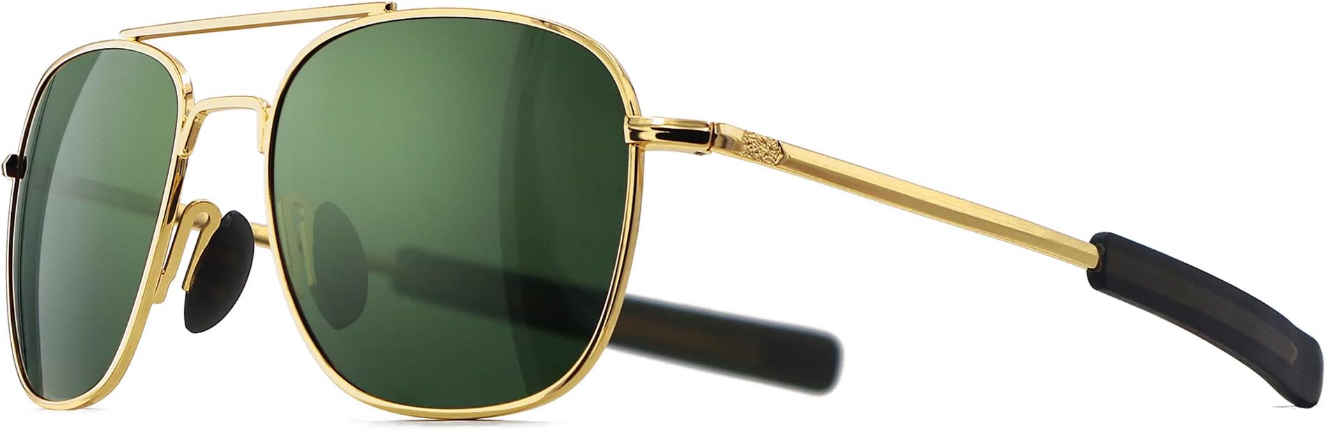 SUNGAIT Men's Military Style Polarized Pilot Aviator Sunglasses Bayonet Temples