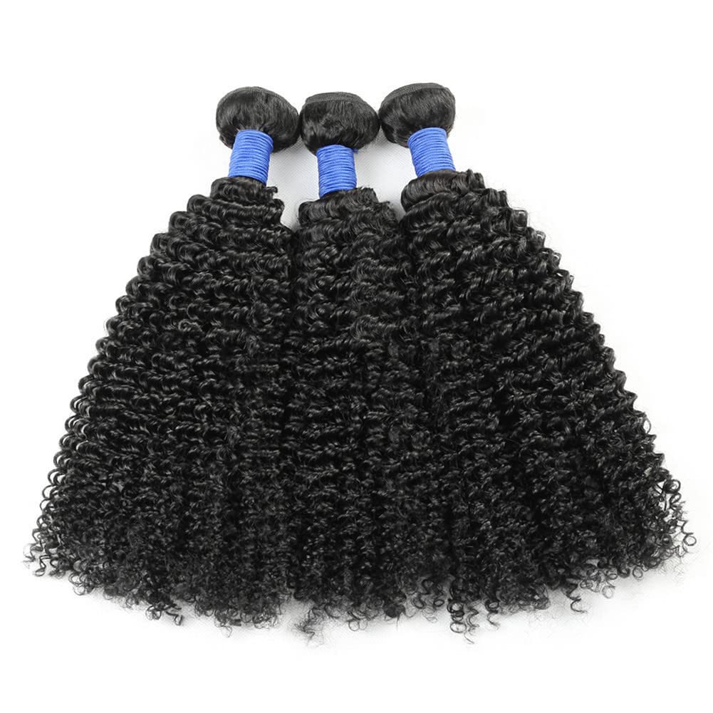RemeeHi Afro Kinky Curly Hair Extensions Kręcone włosy, naturalne czarne przedłużki włosów dla kobiet, 25 cm