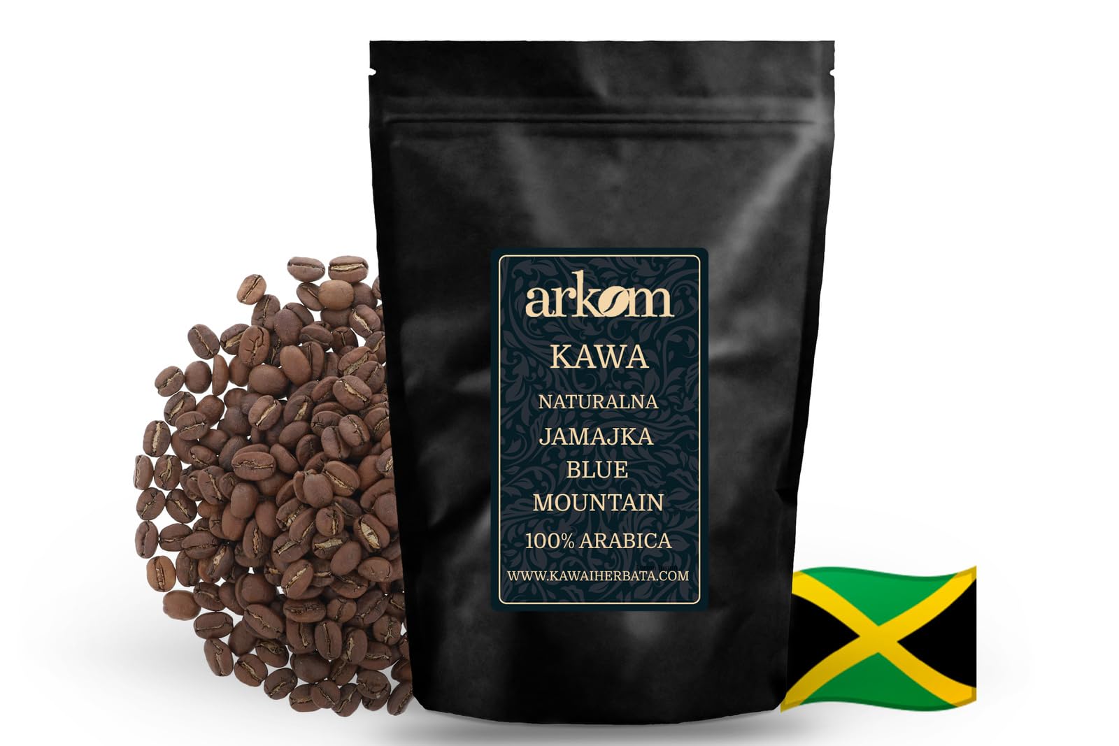 Arkom Jamajka Blue Mountain Kawa ziarnista Arabica, 1kg