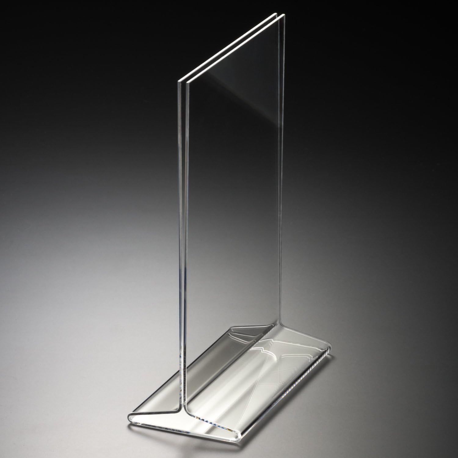 Amazing Clarity 5x7 Inches Acrylic Sign Holder / Table Top Menu Display Stand, Pack of 6