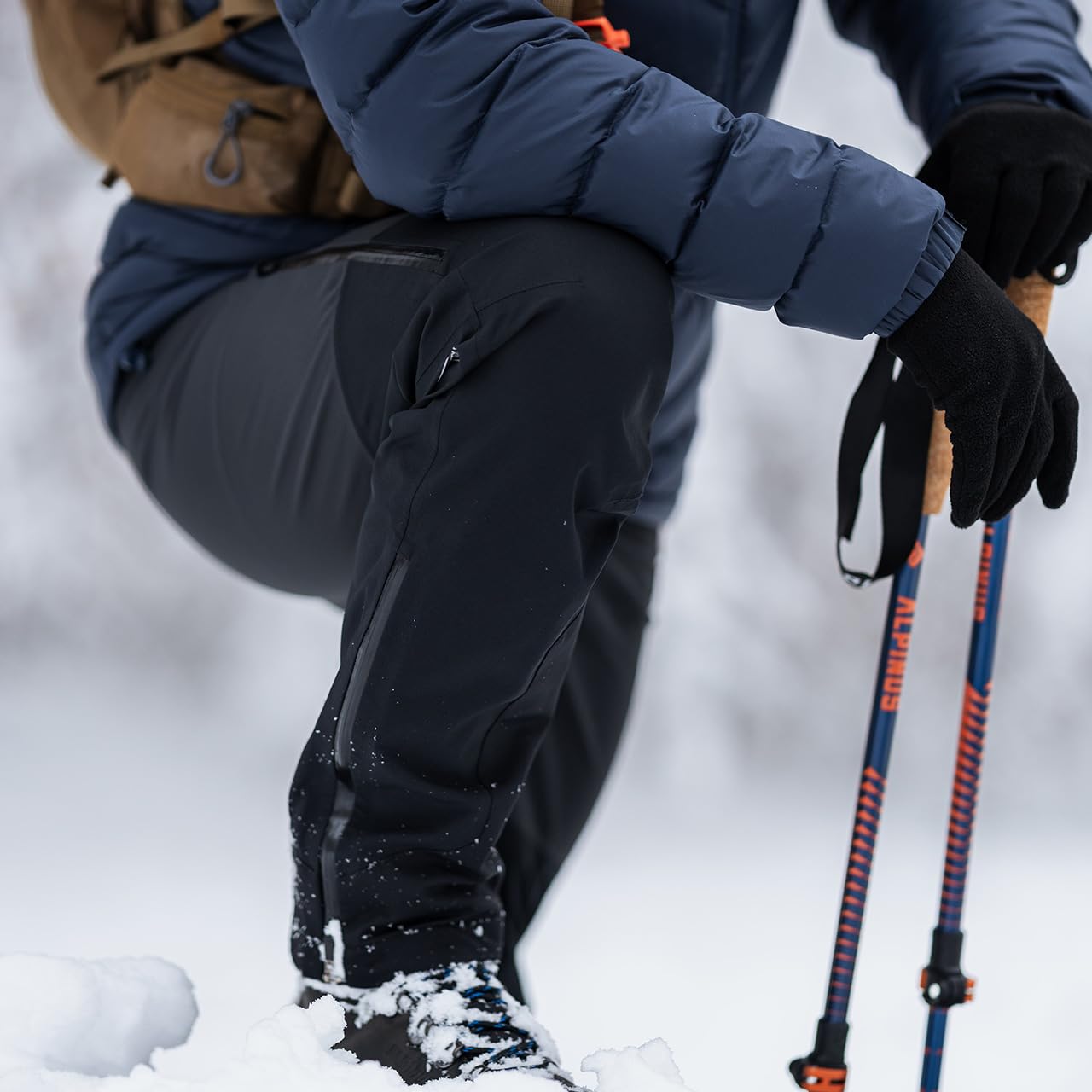 Alpinus Spodnie trekkingowe męskie Gomtu czarne NQ11692