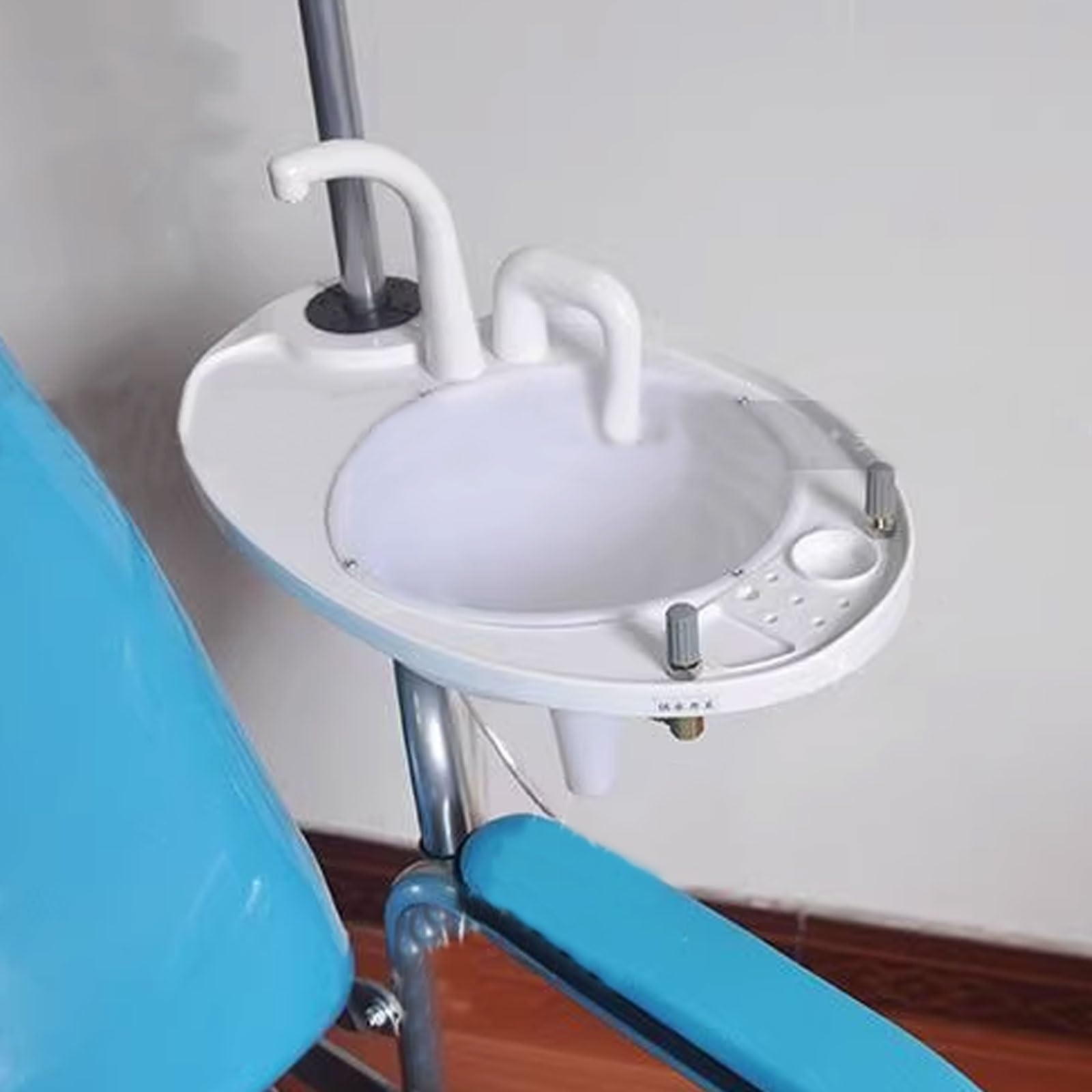 Silla de dentista portátil con luz integrada y cojín, diseño plegable para un fácil montaje, soporta hasta 150 kg, ideal para clínicas dentales y hospitales