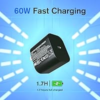 Vista 5 de Cargador para Nintendo Switch 2, adaptador de alimentación de CA de 60 W, carga rápida para Nintendo Switch2Switch2SwitchLITEOLEDSteam Deck